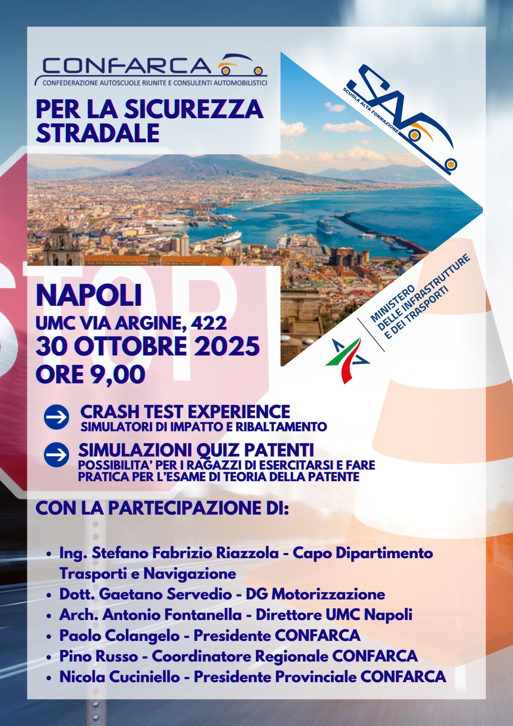 Locandina Sicurezza Stradale Napoli